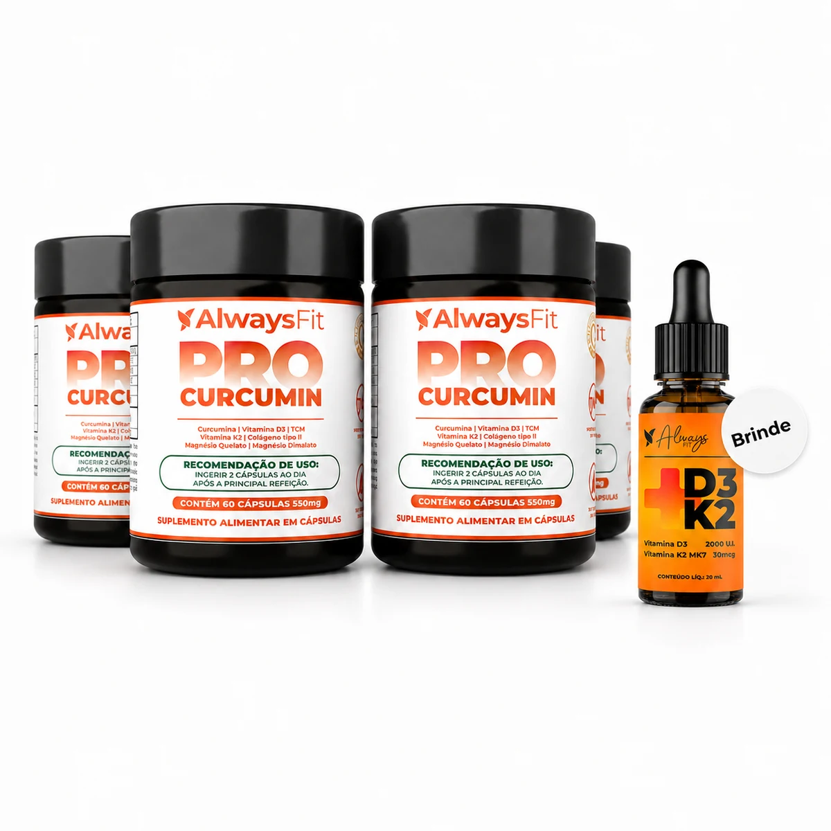 4 Frascos + brinde — ProCurcumin